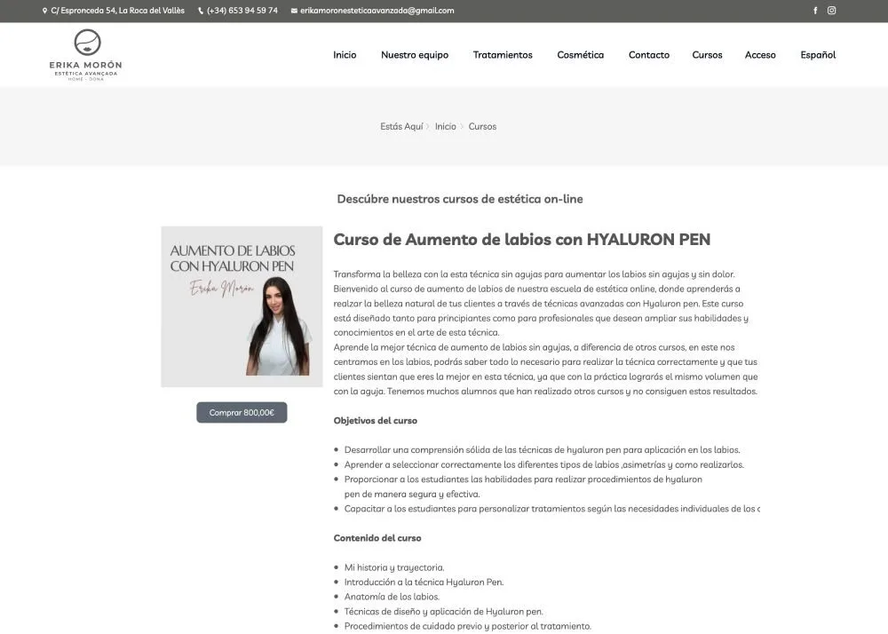 Academia de estética avanzada