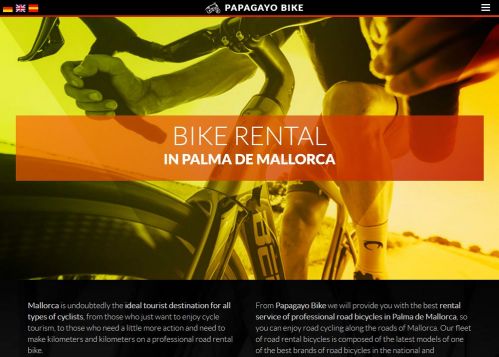 Diseño web para alquiler de bicicletas