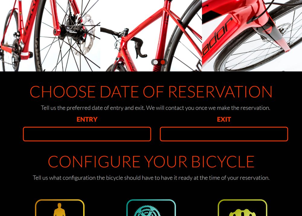 Diseño web para alquiler de bicicletas