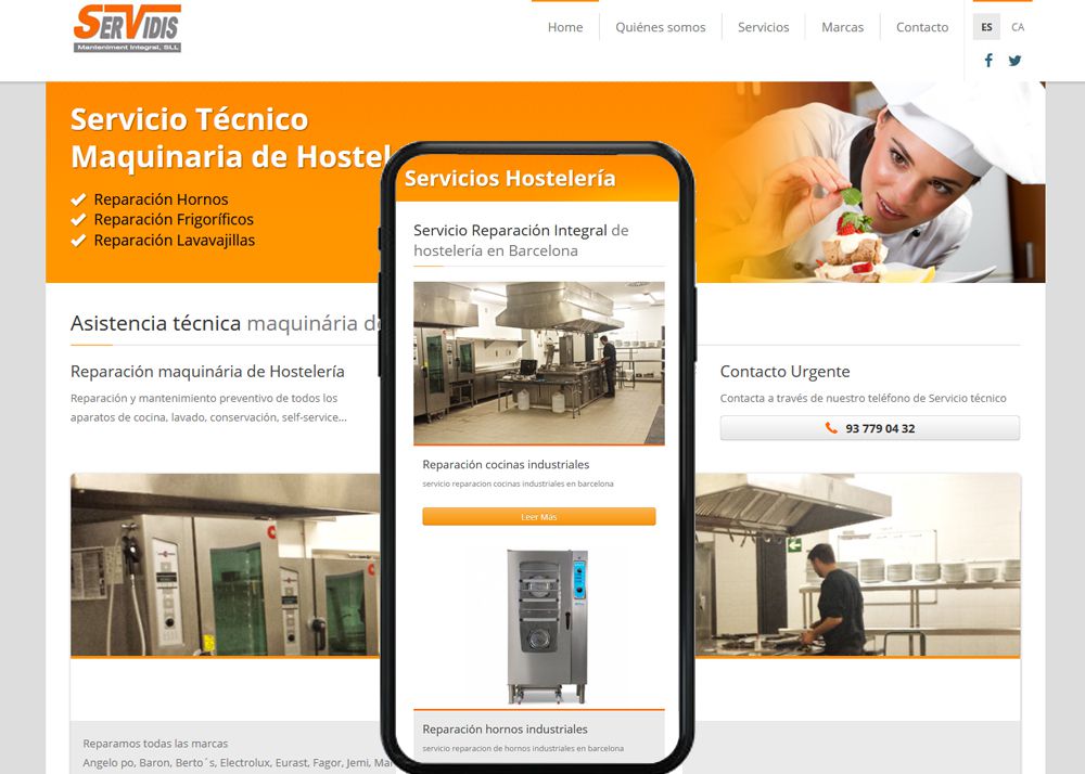 Diseño web para SAT Hostelería