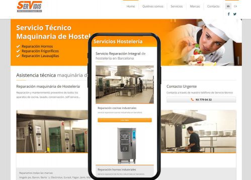 Diseño web para SAT Hostelería