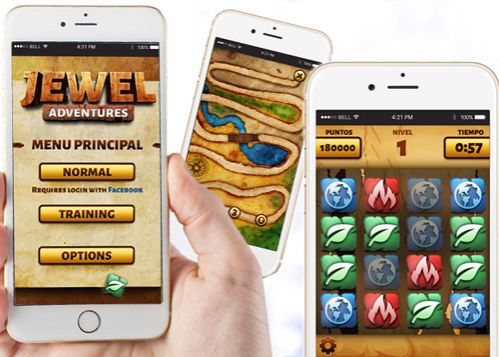 Juego para móvil tipo jewel