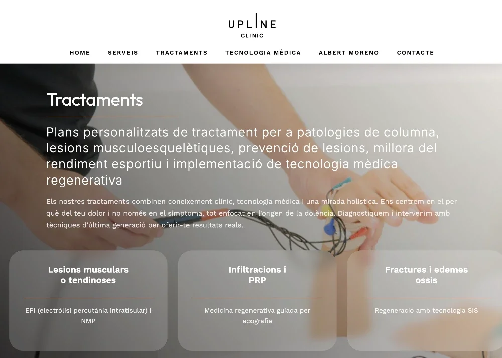 Web centro fisioterapia y osteopatía