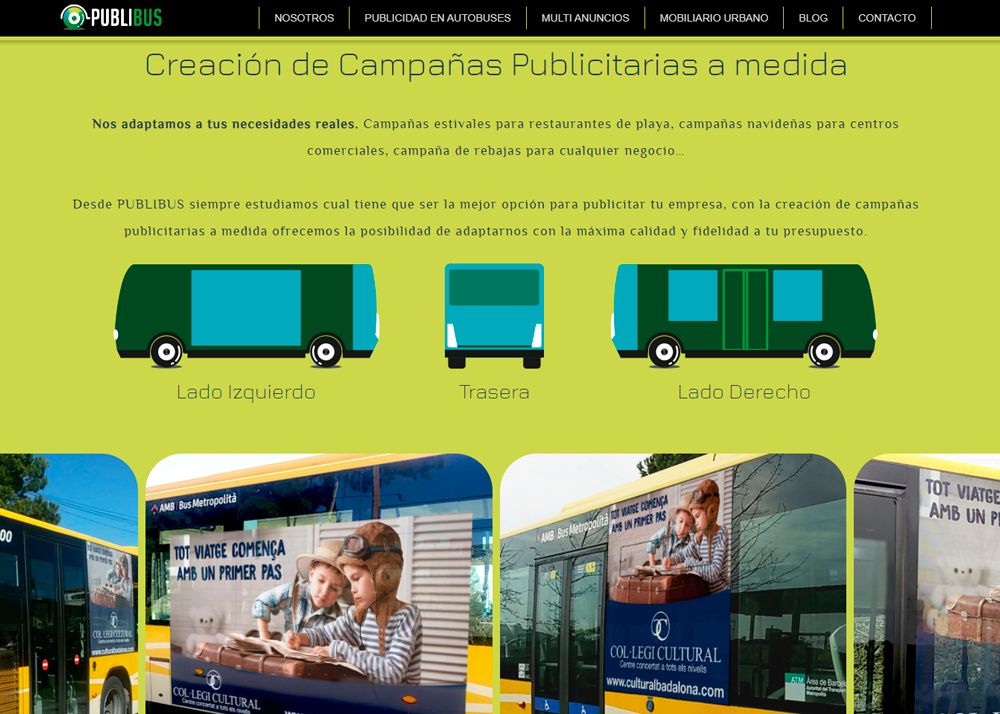 Web corporativa Publibus publicidad exterior